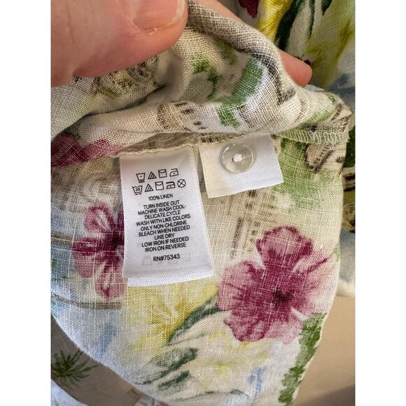 Cynthia Rowley Womens Amalfi Coast 100% Linen Sleeveless Shift Dress Plus 3X - Picture 8 of 8